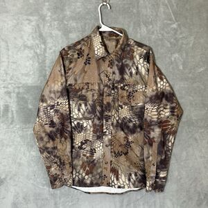 Kryptek Mens Highlander Camo Long Sleeve Button Up Shirt Men M Hunting Camping